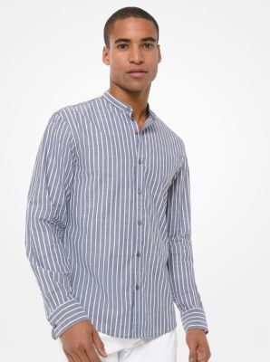 Slim-Fit Striped Cotton Shirt image number 0