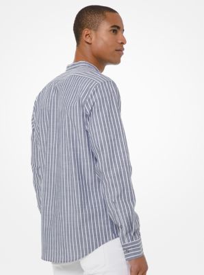 Slim-Fit Striped Cotton Shirt image number 1