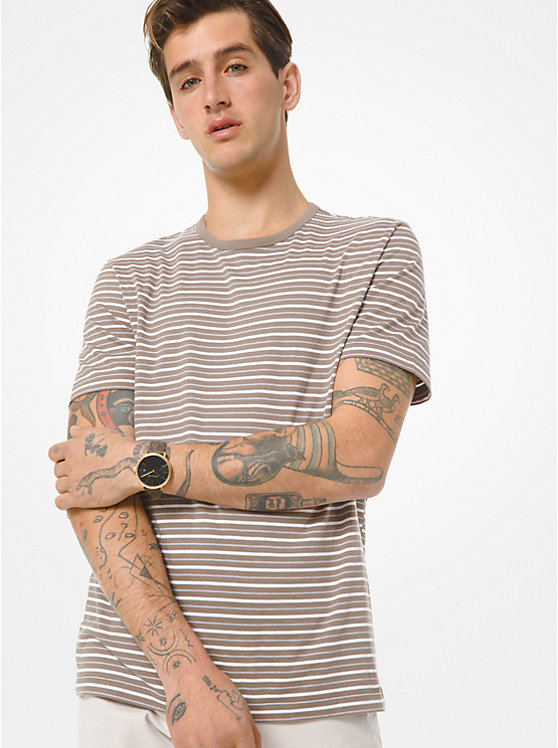 Striped Cotton T-Shirt image number 0