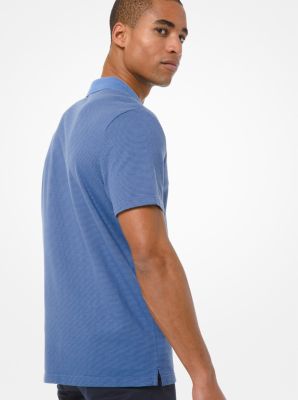 Striped Jacquard Polo Shirt