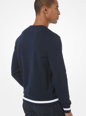 Pull molletonn&eacute; en m&eacute;lange de coton aux lettres KORS