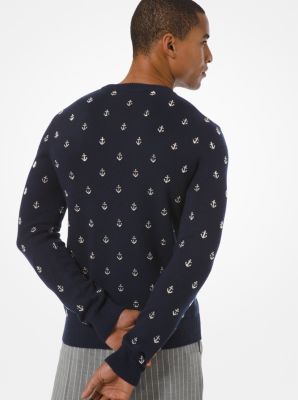 Anchor Embellished Cashmere Sweater