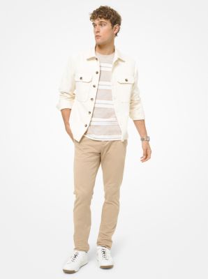 Veste-chemise en velours c&ocirc;tel&eacute;