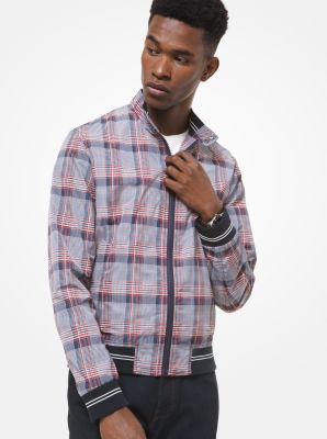 Plaid on sale harrington jacket