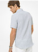 Striped Seersucker Linen Blend Short Sleeve Shirt image number 1