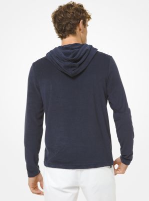 Cotton Blend Terry Hoodie