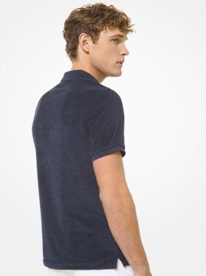 Cotton Blend Terry Polo Shirt