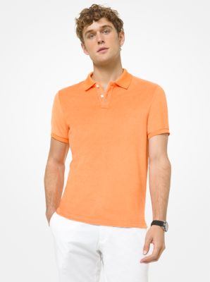 Cotton Blend Terry Polo Shirt