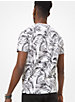 T-shirt en coton à motif de feuilles de palmier image number 1