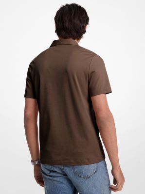 Embroidered Logo Cotton Polo Shirt