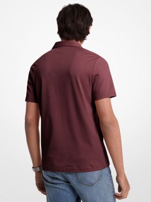 Embroidered Logo Cotton Polo Shirt