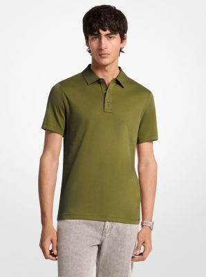 Embroidered Logo Cotton Polo Shirt