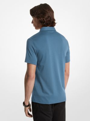 Poloshirt aus Baumwolle mit Logostickerei image number 1