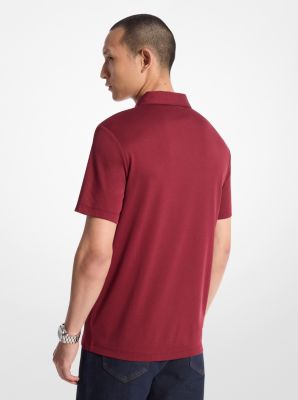 Embroidered Logo Cotton Polo Shirt