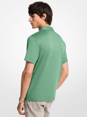 Embroidered Logo Cotton Polo Shirt