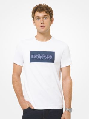 Camiseta de algodón con logotipo bordado in BLANCO | Michael Kors