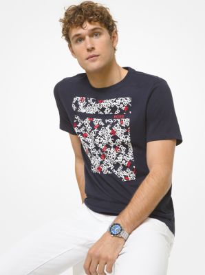 Scattered Graphic Logo Cotton T-Shirt