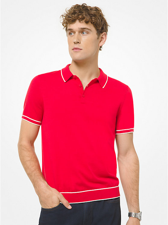 Cotton and Silk Polo Shirt image number 0