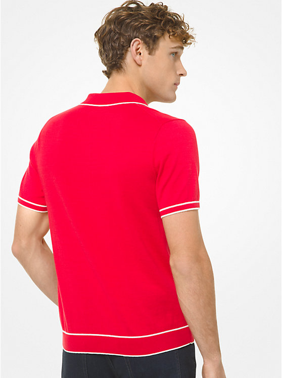 Cotton and Silk Polo Shirt image number 1