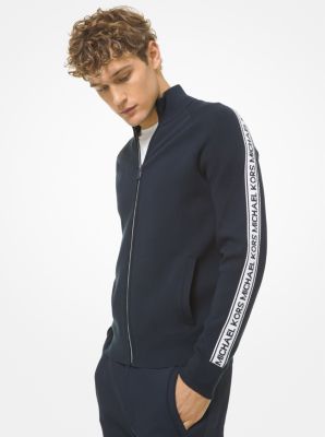 Logo Tape Viscose Blend Track Jacket 