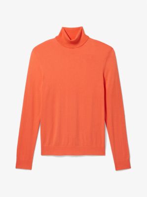 Cotton Turtleneck Sweater in GINGER | Michael Kors