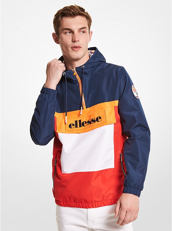 Michael Kors Men's MK x ellesse Color-Block Windbreaker Jacket