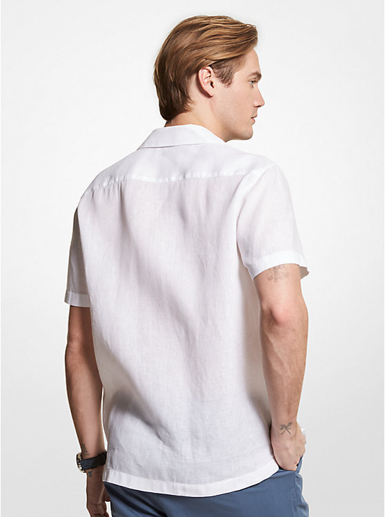 Linen Short-Sleeve Shirt image number 1