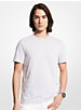 T-shirt en coton texturé à rayures image number 0