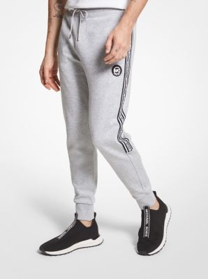 Logo Tape Cotton Blend Joggers | Michael Kors Canada