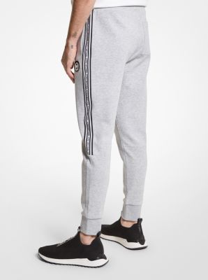 Logo Tape Cotton Blend Joggers | Michael Kors Canada