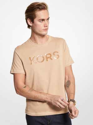 Logo Cotton T-Shirt in KHAKI | Michael Kors