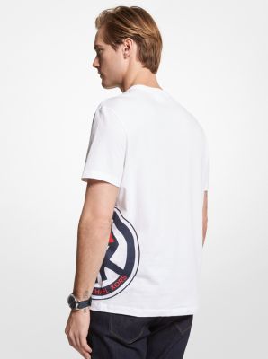 MK x ellesse – T-Shirt aus Baumwolle mit Logo image number 1