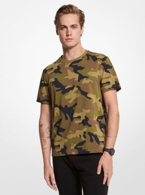 Camouflage Cotton T-Shirt | Michael Kors