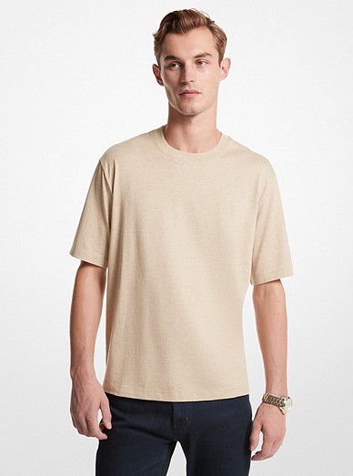 Embroidered Cotton T-shirt | Michael Kors