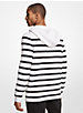 Striped Textured Stretch Cotton Hoodie image number 1