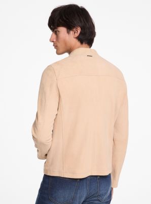 Suede Racer Jacket in DUNE | Michael Kors