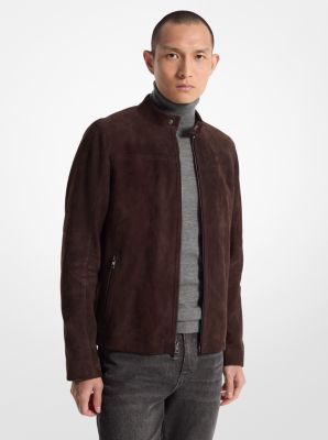 Chaqueta motera de ante