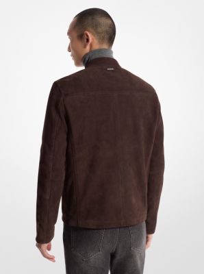 Chaqueta motera de ante