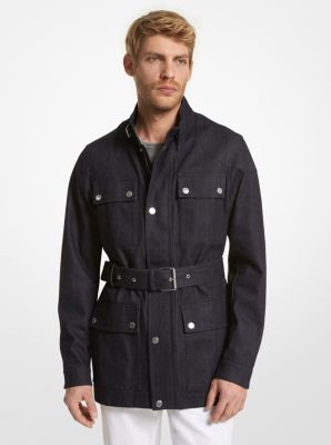 Belted jacket mens sale