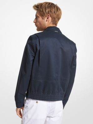 Cotton Blend Blouson Jacket