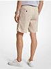 Pintucked Linen and Cotton Blend Shorts image number 1