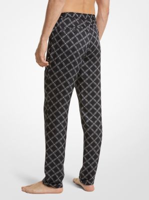 Pantalon de pyjama tissé à imprimé à logo empire