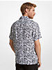 Palm Print Linen Short-Sleeve Shirt image number 1