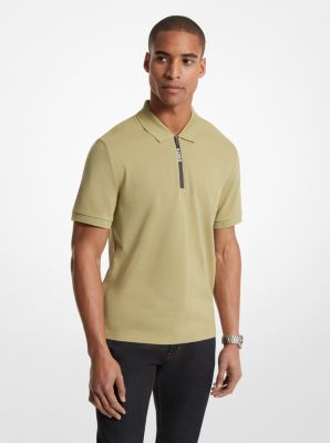 Cotton Half-Zip Polo Shirt image number 0