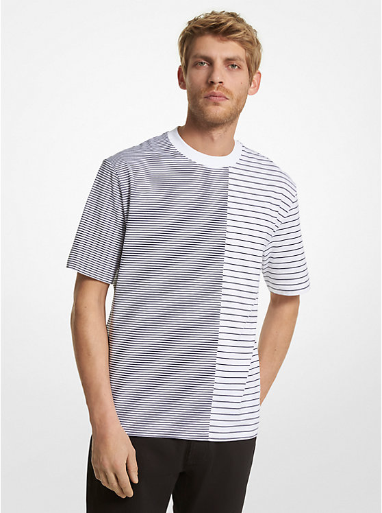 Striped Cotton T-Shirt image number 0