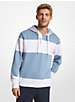 Striped Cotton Blend Terry Rugby Hoodie image number 0
