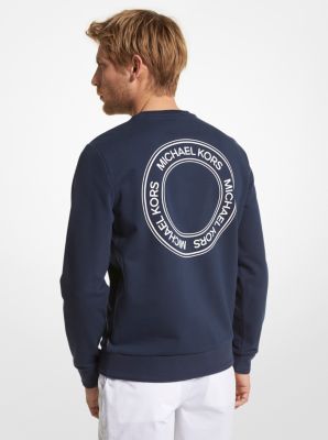 Logo Print French Terry Blend Sweatshirt in MIDNIGHT | Michael Kors