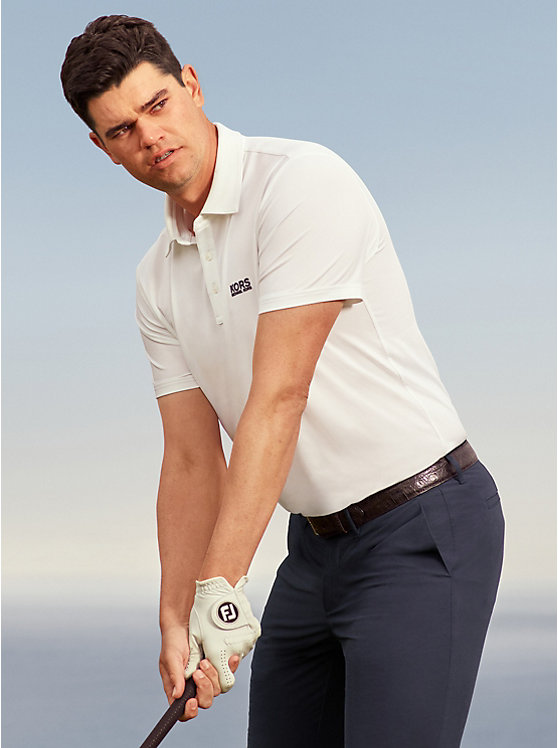Golf Logo Stretch Jersey Polo Shirt image number 2