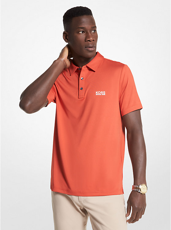 Polo de golf en jersey extensible à logo image number 0