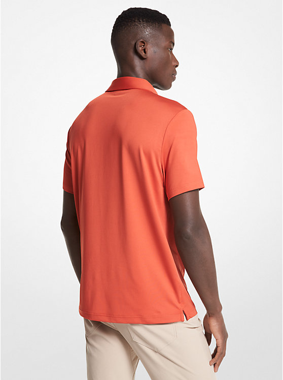 Polo de golf en jersey extensible à logo image number 1